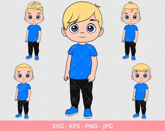 Blonde Boy Casual, peekaboo boy svg, boy mom svg, little boy clipart, bundle svg, boy dad svg