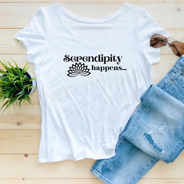 Serendipity png, svg, Motivational png, Spiritual svg, quote graphic,  Sublimation or Cricut,