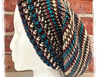 Crochet Slouchy Beret Hat Pattern