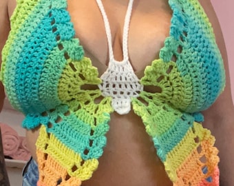 Butterfly Crochet Top