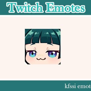 Maomao smug emote | anime girl green hair smug emote | twitch emotes