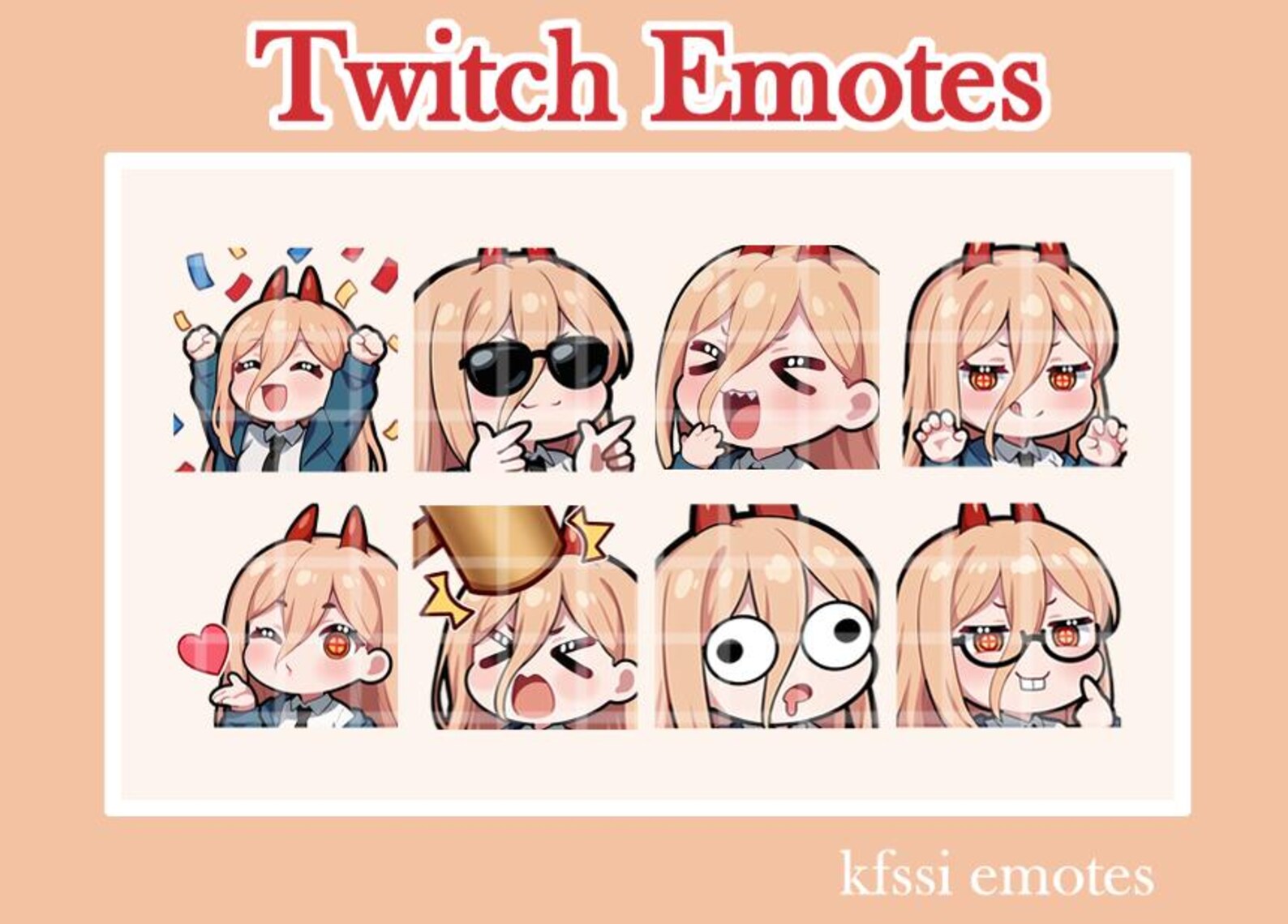 Power Emotes: CSM Twitch/discord Emoji Set (digital Download) - Etsy