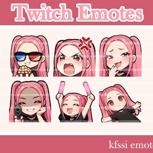 Mira Emotes Demon Hunter emotes KPDH emojis | anime girl emote | twitch emotes
