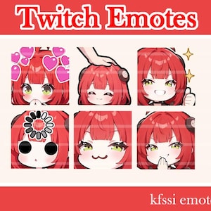 Emotes Yuzuha Ukinami ZZZ : Zenless Zone Zero Twitch emotes (téléchargement numérique)