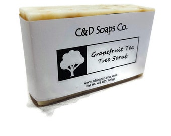 Grapefruit Tea Tree Scrub Cold Press Soap