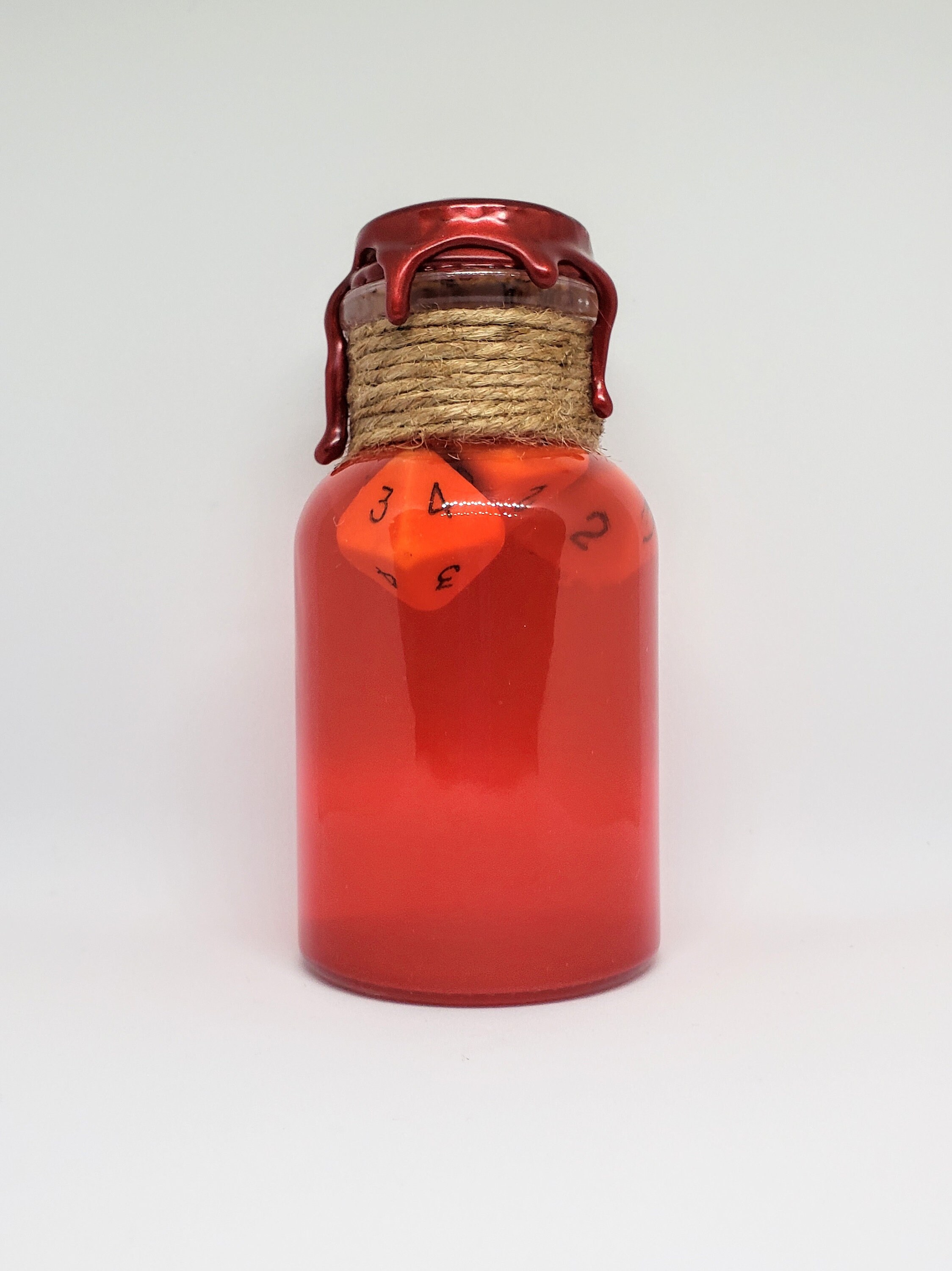 Dnd Greater Potion of Healing 4d4 Health Potion Glass Vial DND Dice