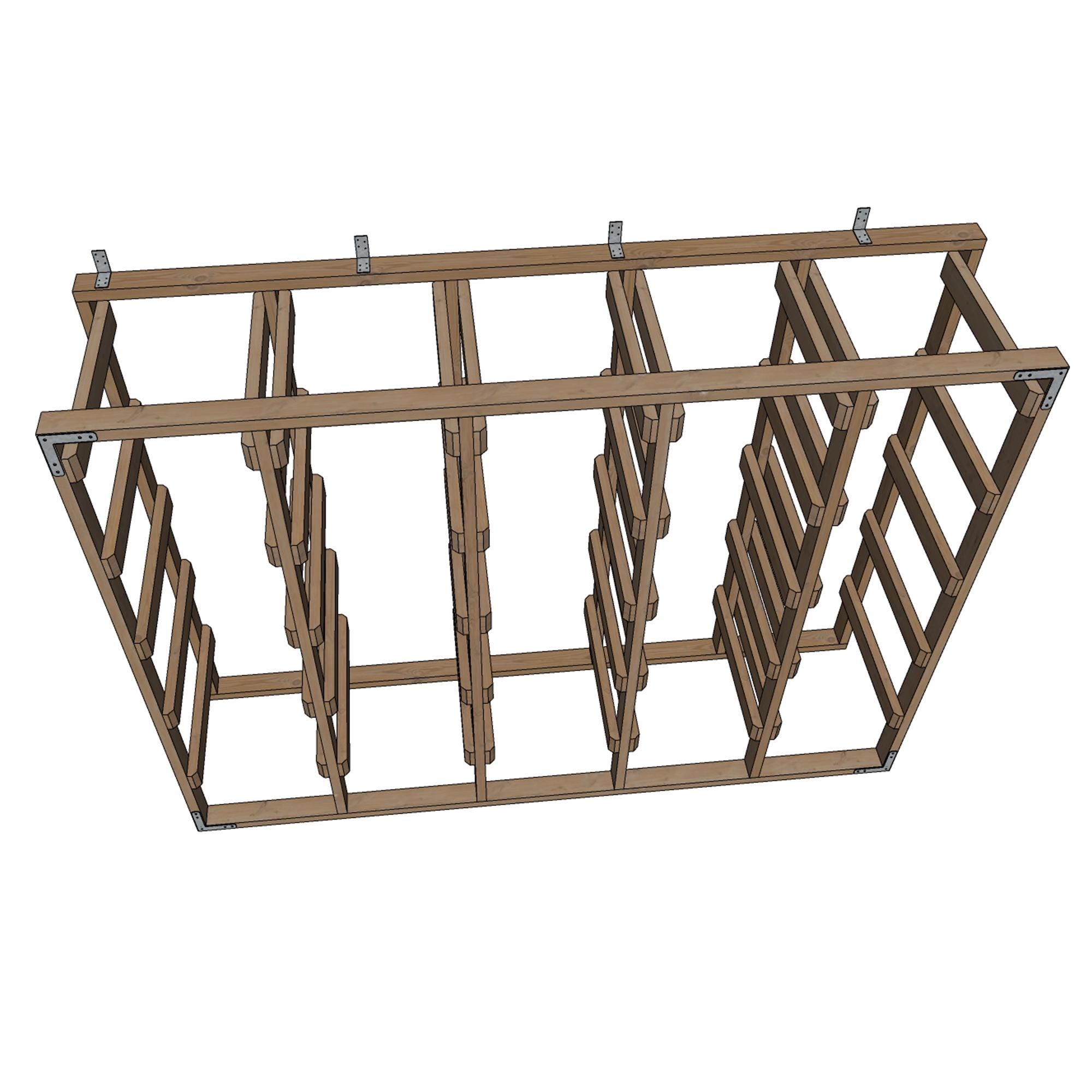 Tote Storage Rack Plans, 27 Gallon Tote Storage,diy Tote Rack, 27 ...