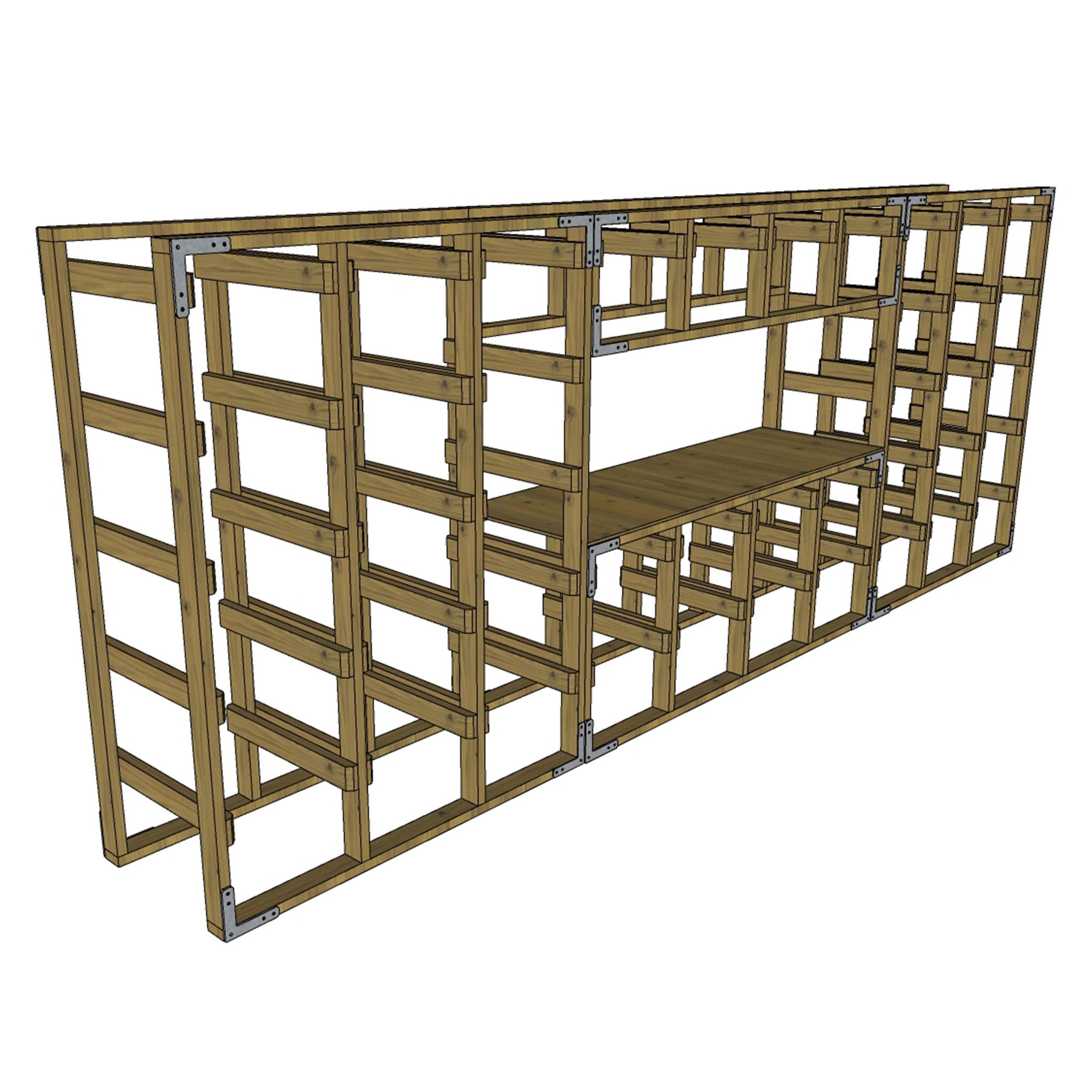 Storage Box Diy Racking Tote Storage Rack Plans, 27 Gallon Tote Storage,diy Tote Rack, 27 ...