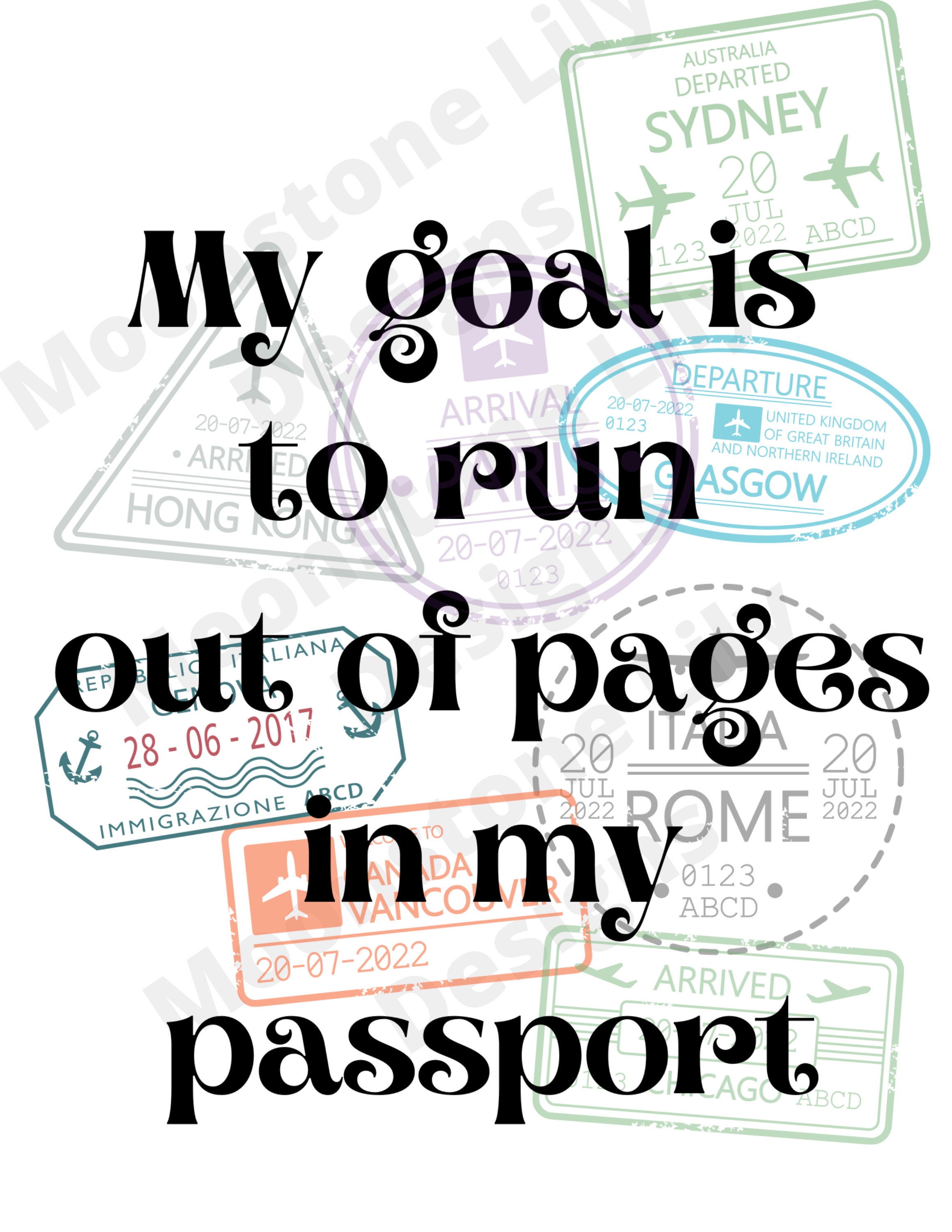 Travel SVG, Passport SVG, Passport Stamp SVG, Digital Download