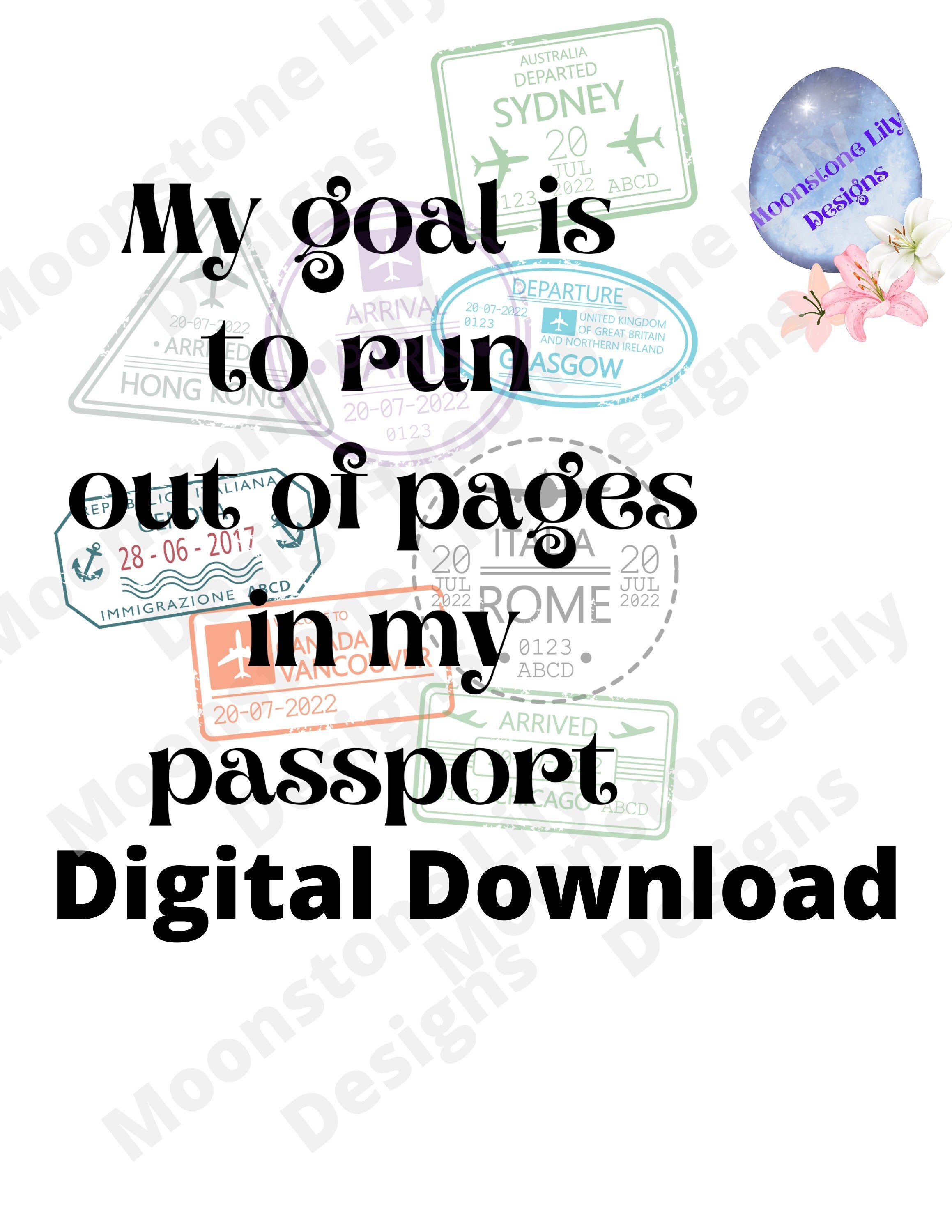 Travel SVG, Passport SVG, Passport Stamp SVG, Digital Download