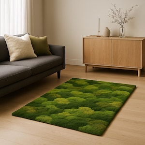 Hand-Tufted Wool-Blend Kids Rug: Abstract Geometric Design