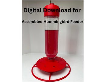 3D Print Hummingbird Feeder STL files for ICE drink bottle