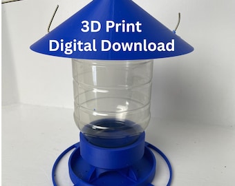 3D Printable Bird Feeder Kit – Upcycled Mayo Jar Design (Digital STL File)
