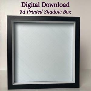 6x6 Printable 3D Shadow Box for Tabletop or Wall Display