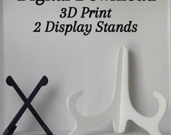 Printable 3D Tabletop display stand.