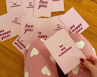 Valentinstag Postkarten 5er Set