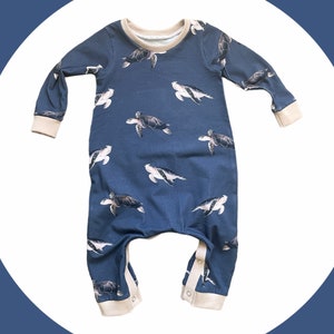 sea turtles outfit, blue romper 12 months long sleeve, first birthday gifts for girls, romper baby girl clothes, sea turtle gifts for kids