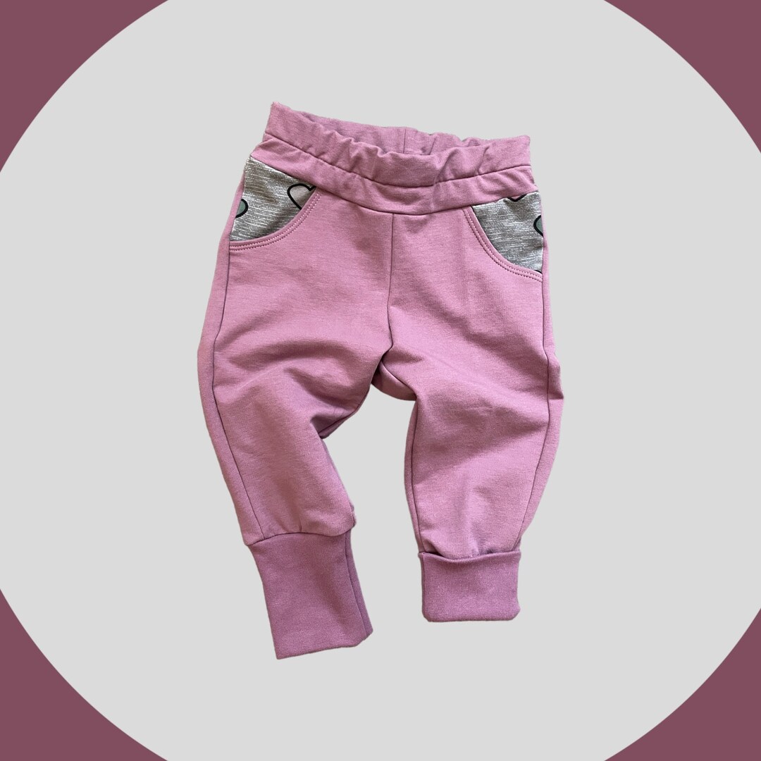 Pink Joggers for Baby Cute Christmas Gifts for Little Girls Etsy