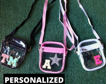 Custom Clear Stadium Crossbody Bag: Concert Approved Personalized Purse