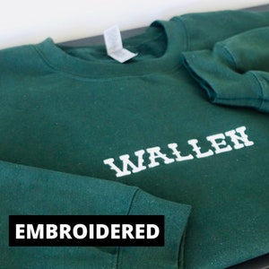 Embroidered Country Music Wallen Concert Crewneck Sweatshirt, Cowboy Sweatshirt, Country Shirt, Western Sweatshirt, Concert Shirt, Country