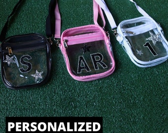 Custom Clear Stadium Crossbody Bag: Concert Approved Personalized Purse