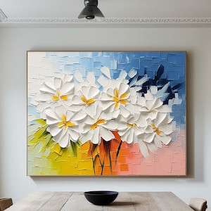Original colorful 3D texture mural,hand-painted oil painting,colorful modern wall art decoration,colorful abstract painting,Scandinavian art