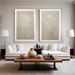 Wabi-Sabi 3D Texture Painting Set: Gray & White Abstract Art