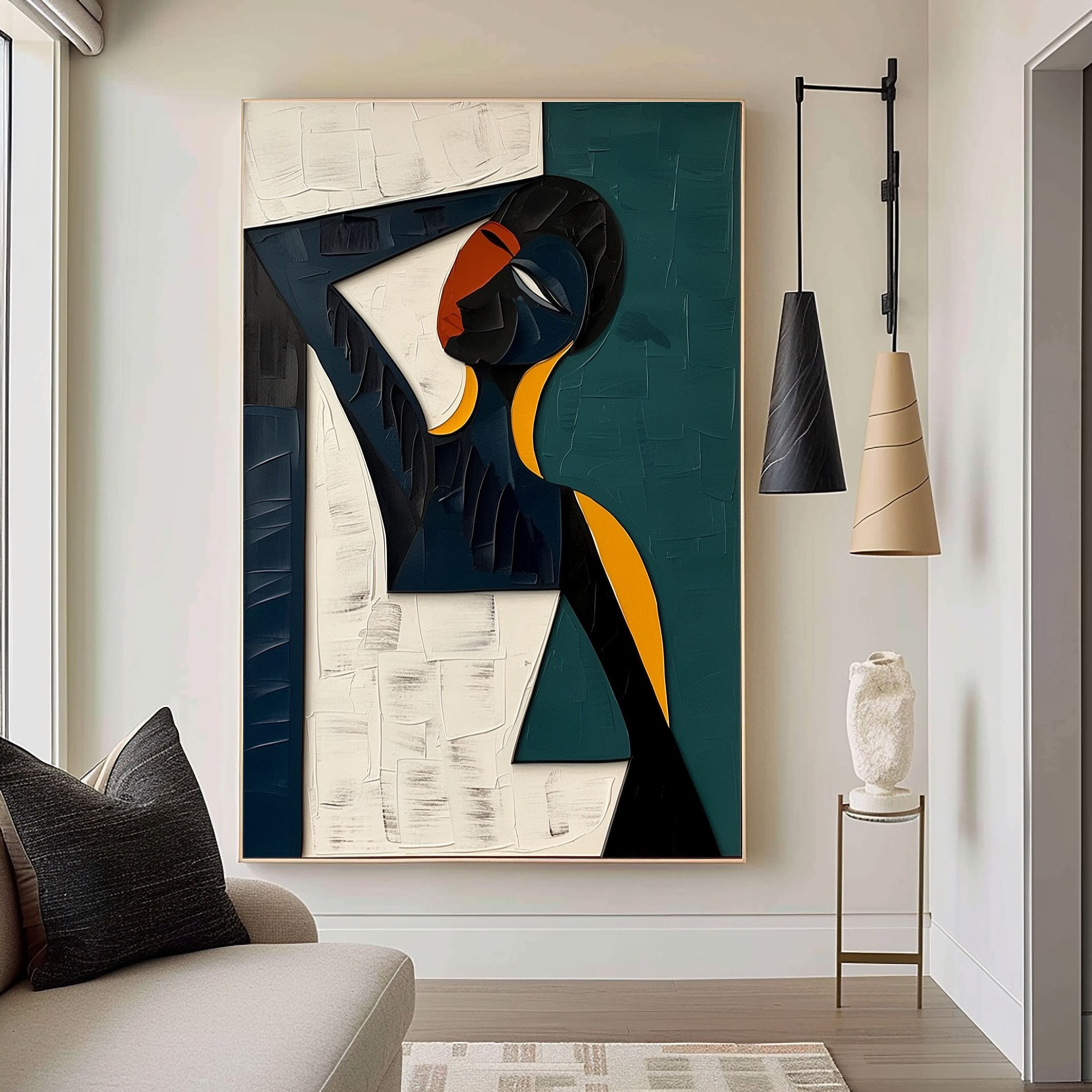 Colorful 3D Textured Abstract Art – Perfect for Modern Interiors