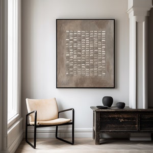 Textured Abstract Painting: Large Wabi-Sabi Plaster Wall Art image 3