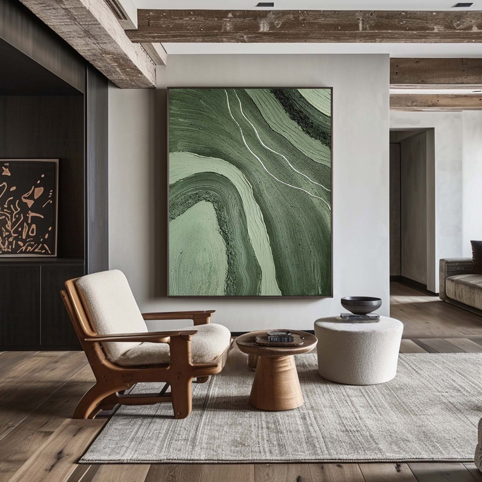 Green Wall Art Green 3D Texture Art Green Texture Wall Art Green ...