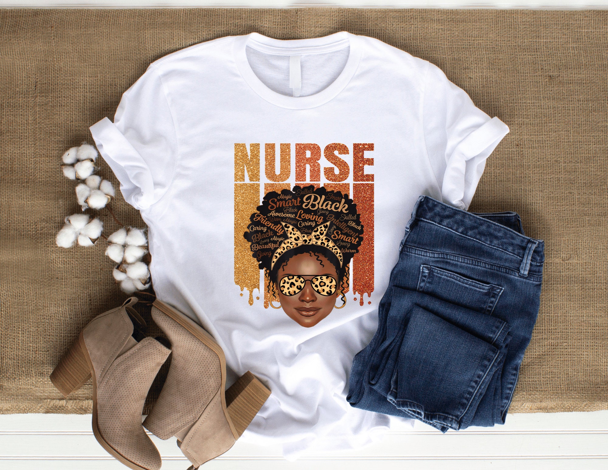 African american deals nurse t shirts