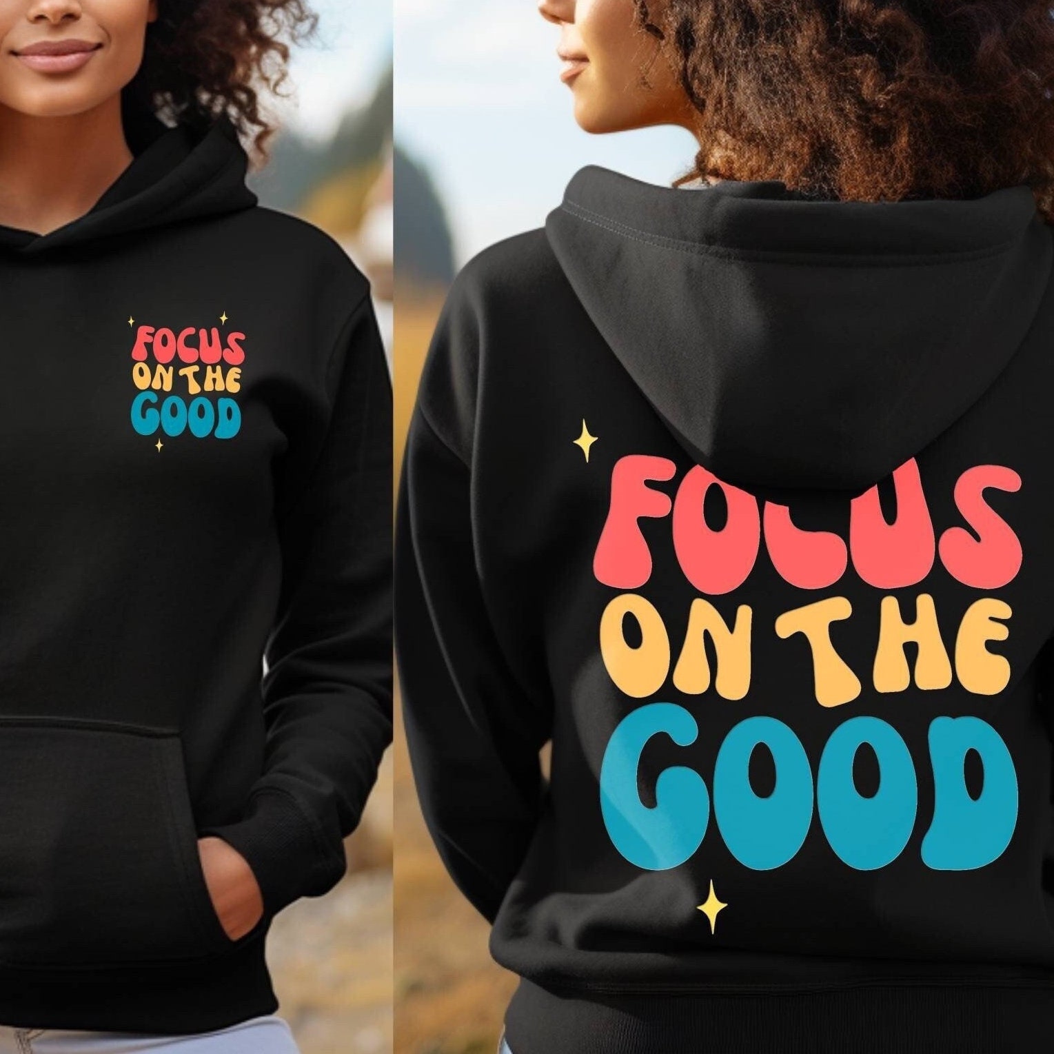 Focus on the Good Hoodie Always Find the Good Positivity Sweatshirt Self Care Shirt Unisex Oversize Mental Health Sweater Etsy UK