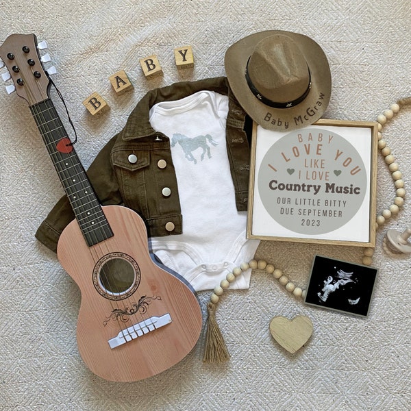 Country Music Pregnancy Announcement, Cowboy On The Way, Little Bitty Baby Reveal, Country Pregnancy Announcement, Western Baby Reveal