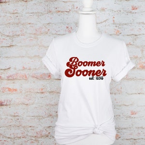 Boomer Sooner - Maglietta da calcio - Maglia sportiva - College Football - Abbigliamento da tifoso