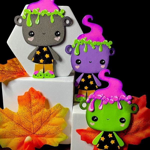 Brewty Sleep Cauldron Pajama Paper Pieces with Zombie Slippers