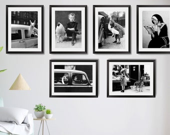 Vintage photo printable black and white, Retro Photo Print, Black and white vintage Nun print