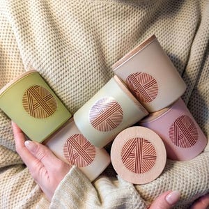 Doftljus i glasbehållare | Handgjort | Sojavax | Present till henne och honom | Mors dag-present | DIY |
