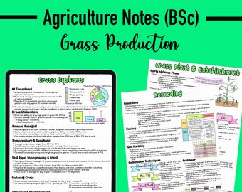 AGRICULTURE NOTES - Grass Production