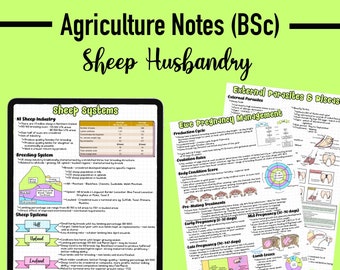 AGRICULTURE NOTES - Sheep Husbandry