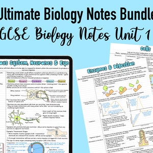 NOTES DE BIOLOGIE GCSE - Unité 1