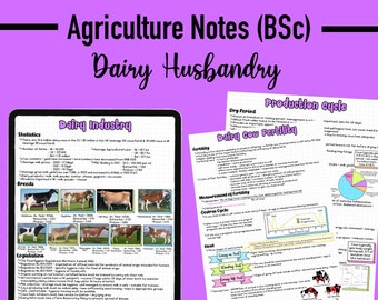 AGRICULTURE NOTES - Dairy Husbandry