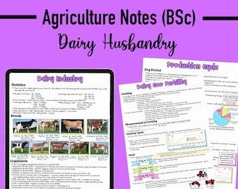 AGRICULTURE NOTES - Dairy Husbandry