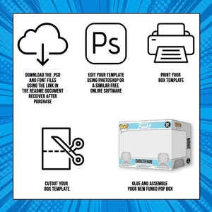 Funko Pop Custom Box Template Digital Download 2 Pack Funko Vinyl PSD Funko Pop Custom Box Template Digital Download 2 Pack Funko Vinyl PSD
