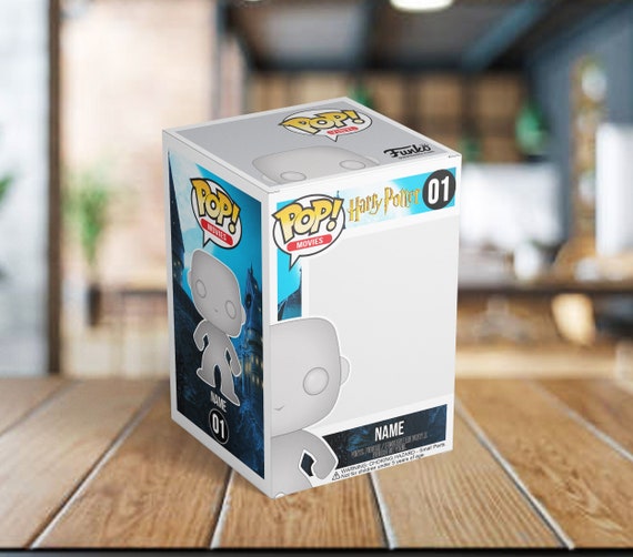 Harry Pottery Inspired Funko Pop Box. Custom Funko Box Template. Digital  Download PSD File 