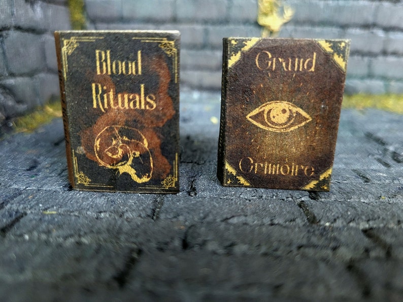 Miniature Scrolls and 2 Book Set - Etsy