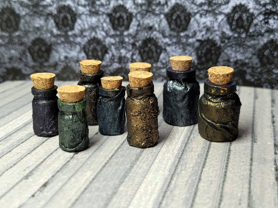 8 Miniature Magic Potion Bottles Etsy
