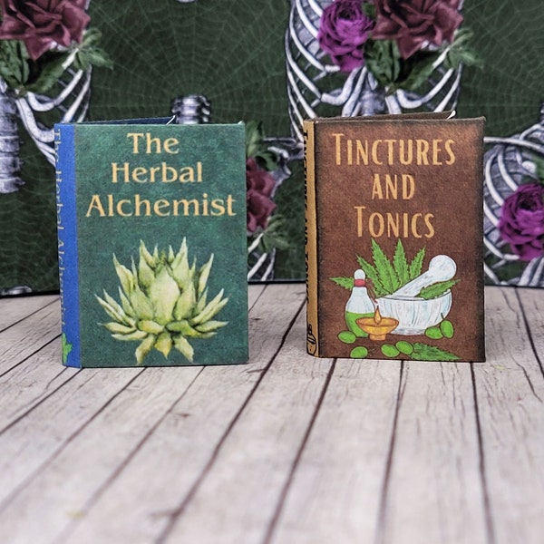 Mini Herbal Witch Books (Illustrated)