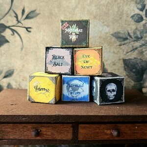 Miniature Witch&#39;s Apothecary Boxes