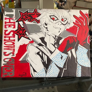 Persona 5 Joker All Out Attack Handmade Painting