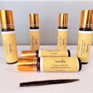 Vanilla Essential Oil Perfume Oil, All Natural Alcohol Free, Gift For Woman, Handmade Fragrant Body Oil, Uplifting Long Lasting Aroma